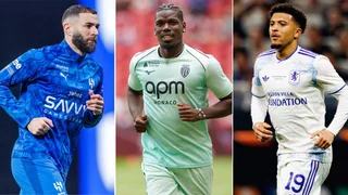 Ungebunden und offen für Neues – Benzema, Pogba, Sancho, ...: Zahlreiche Stars sind vereinslos