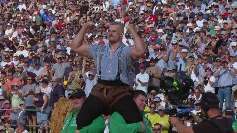 1 Min Titelverteidigung Samuel Giger gewinnt zum zweiten Mal den Kilchberger Schwinget
